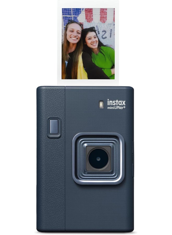 FUJIFILM instax mini LiPlay+ Midnight Blue Hybrid Instant Camera - Image 1