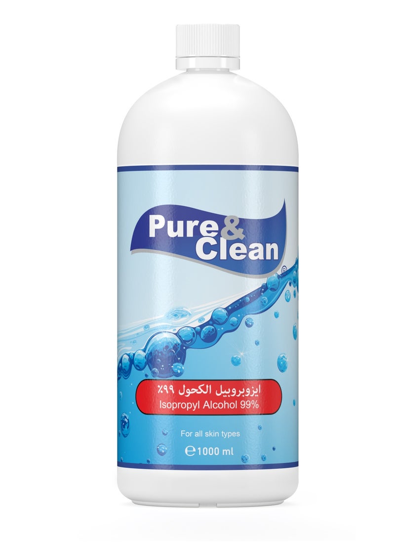 Pure & Clean - Original Medical Isopropyl Alcohol 99.9% 1L (ISO) Pure & Clean ( 2 Pack ) - Image 1