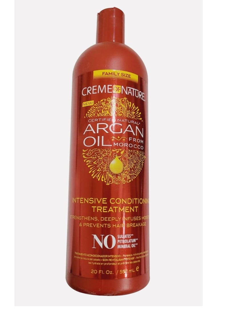 Creme of Nature Intensive Conditioning Treatment With Certified Natural Argan Oil From Morocco 591ml - Image 1