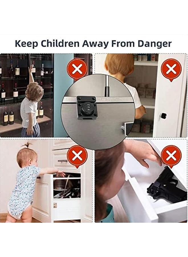 Combination Of Combination Lock Mechanism Rotary Lock Room Door Lock Mechanical Combination Door Lock Office File Cabinet Sliding Door Buckle Surface Mounted Old Style Cabinet Door Lock - Image 2