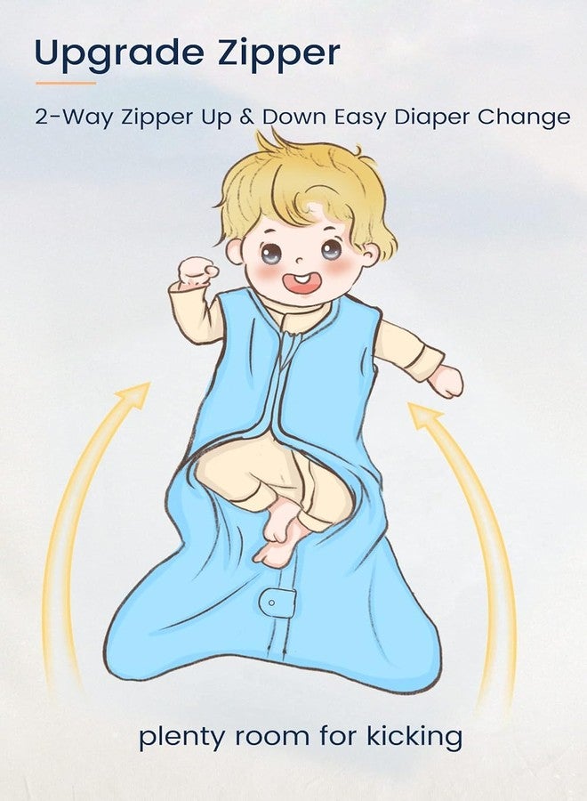 TotAha Sleep Sack 6-12 Months for Girl, 0.5 TOG Summer Light Sleeping Sacks, Buttery Soft Infant Sleep Bag with 2-way Safe Zipper - Image 4
