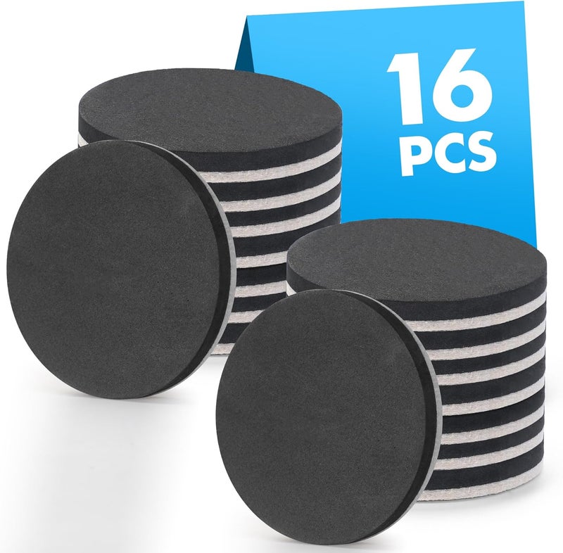 Shnbxtnd 16-Pack Furniture Sliders for Hardwood Floors, Save 80% Effort Safely and Easily, The Glide Tool Set for Heavy Furniture and Appliances, Reusable Floor Protectors and Moving Pads (16 Felt 3.5" Slider) - Image 1