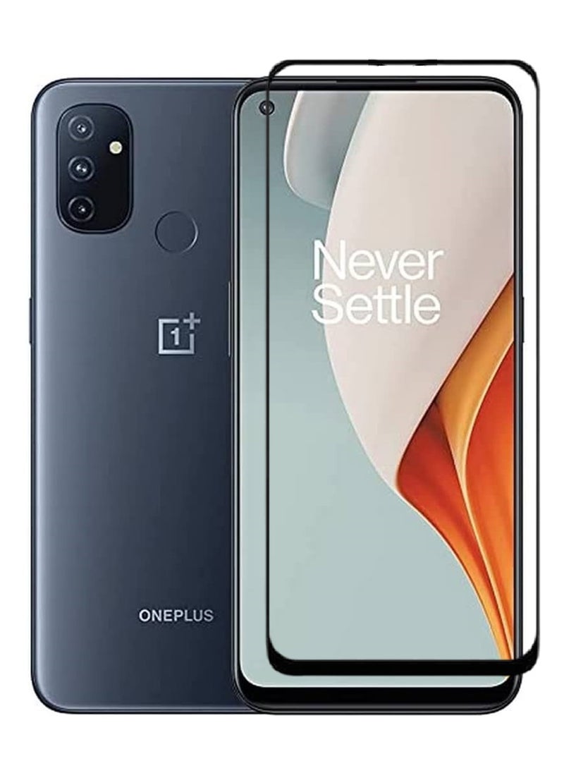 AINA Tempered Glass Screen Protector 5D Designed For OnePlus Nord N100 Full Glue Edge to Edge Full Screen Coverage And Bubble Free - Image 1