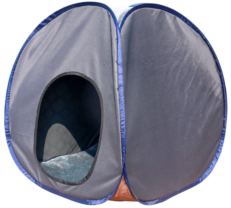 HOMECUTE Soft & Light Weight, Foldable Pet Tent/Kennel/House/Hut for Cats/Kitten/Puppies & Dogs | Comfort Zone for Pets. (Grey) - Image 3