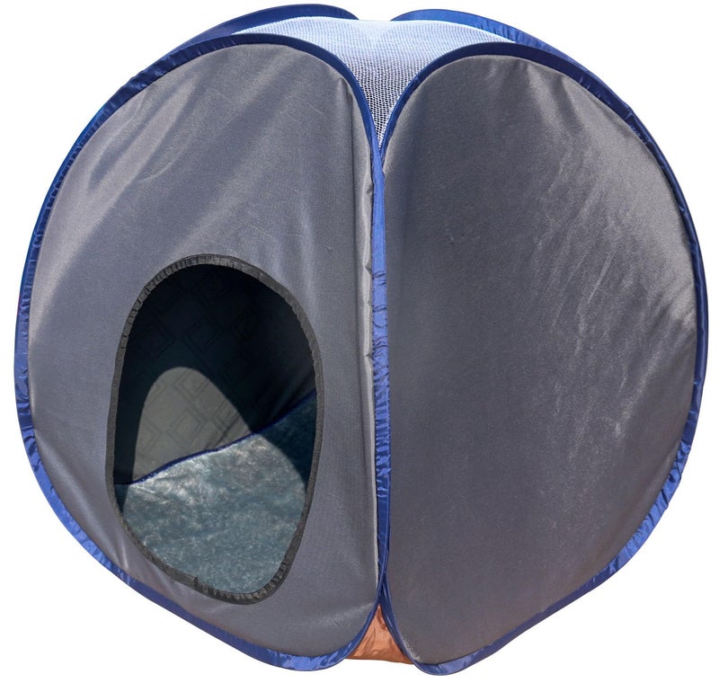 HOMECUTE Soft & Light Weight, Foldable Pet Tent/Kennel/House/Hut for Cats/Kitten/Puppies & Dogs | Comfort Zone for Pets. (Grey) - Image 1