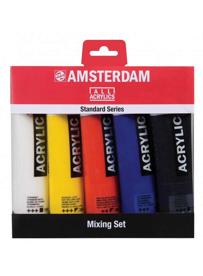 Amsterdam Acrylic Standard Series Paint Set 5x120ml Mixing - Image 1