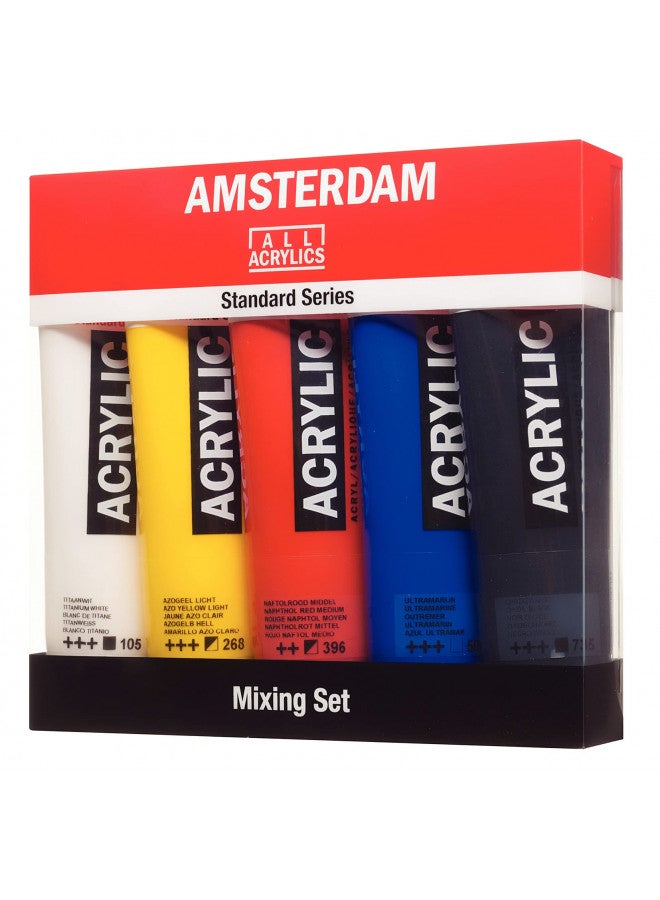 Amsterdam Acrylic Standard Series Paint Set 5x120ml Mixing - Image 2