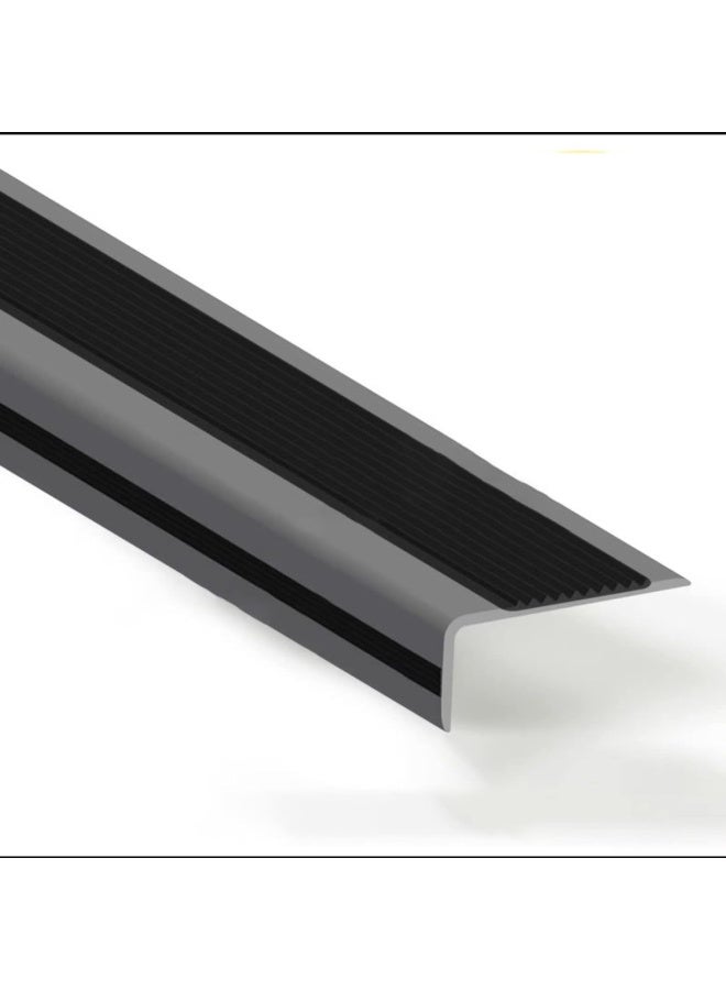 ROBUSTLINE Stair Anti Slip Nosing Pvc Inch Bend Inch Sn50 50 x 20 x 3M Grey For Stair Corner Cabinet Corner Protection Strip Home School Stage Table Stair Anti Slip Nosing Corner Cover 