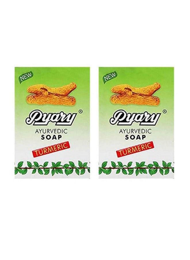Pyary 2 pieces of Turmeric herbal skin lightening soap 