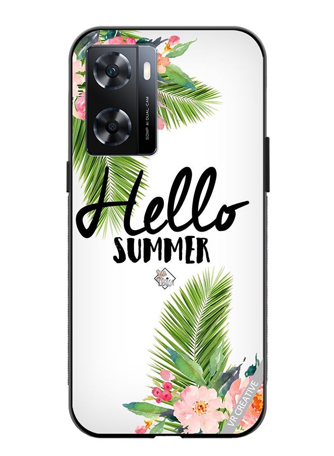 VR CREATIVE Protective Case Cover For Oppo A57/A77s Hello Summer Design Multicolour - Image 1