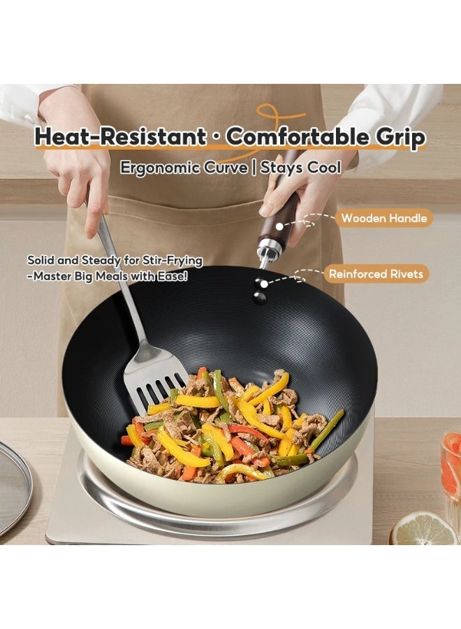 MODOFO 24CM Ceramic Non-Stick Pan – Removable Handle & Durable Composite Base, Compatible with All Types of Stoves - Image 4