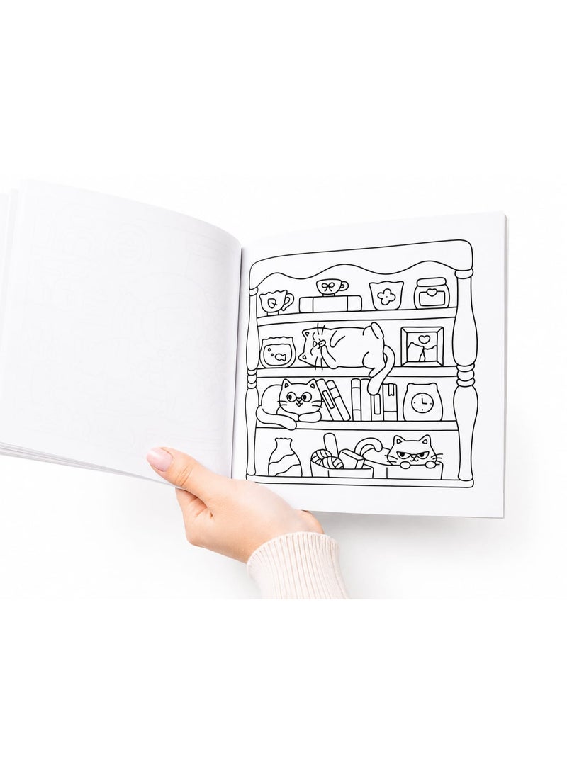 Coloring Book for Adults and Children Cat Mom - Image 3
