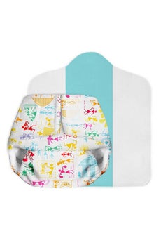 Superbottoms Newborn Uno Cloth Diaper ; Aio Cloth Diapers For Babies ; Cloth Diaper For Newborn Babies 0 To 6 Months ; Pack Of 1 Cloth Diaper With 1 Insert ( Warli )  - Image 3