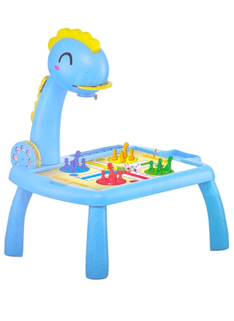 Toy Box 6 in 1 Projector Painting & Chess Educational Learning Drawing Art Attractive And Durable Smart Toy Kit Desk  - Image 1