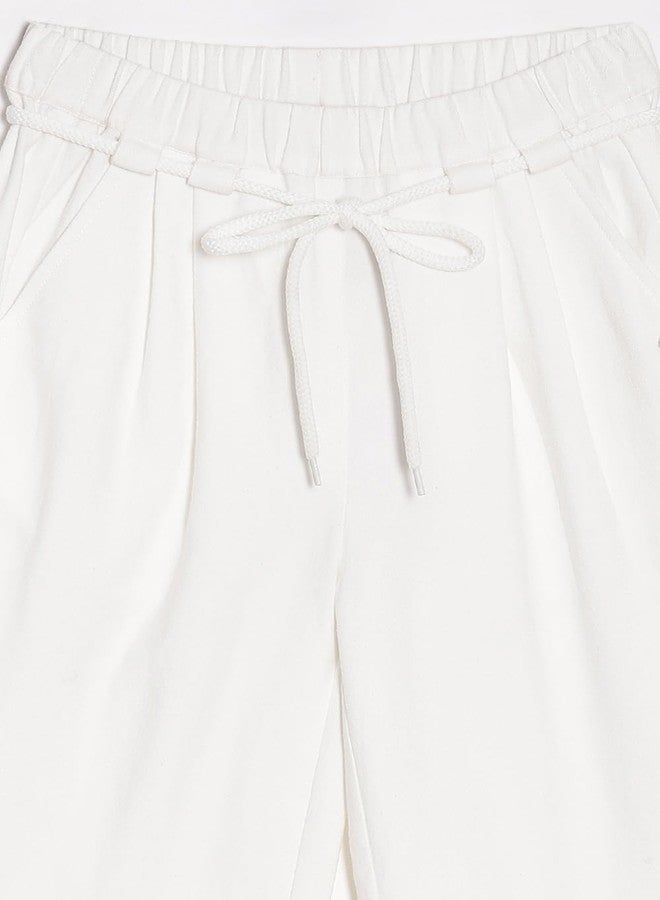 Allen Solly بنطلون ضيق للبنات من ألين سوللي (AGTPEHWF804202_أبيض) - Image 3