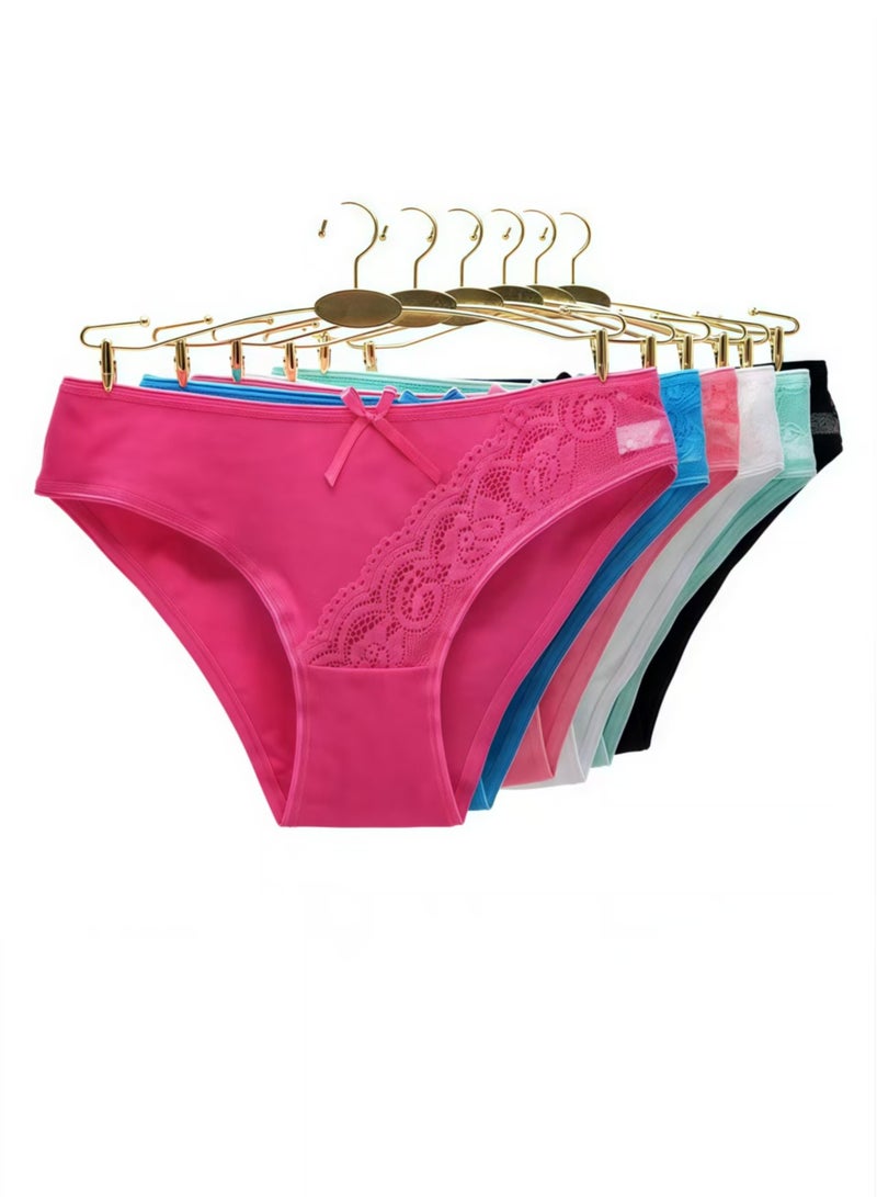 B.JOBSEN 6-piece set of cotton breathable bikini low-rise fashion women's thick panties  - Image 1