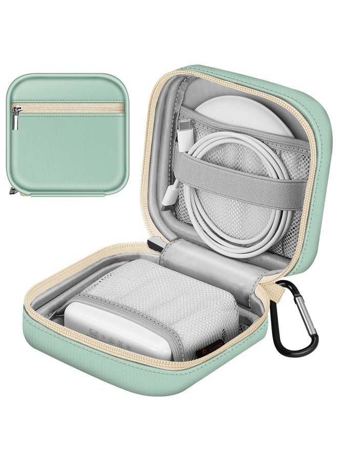 FINPAC Charger Case for MacBook, Small Electronic Organizer Bag for MacBook Power Adapter, Portable Pouch Travel Storage for Laptop Accessories, Magic Mouse, USB Drives, GoPro, Gadgets - Light Green - Image 1