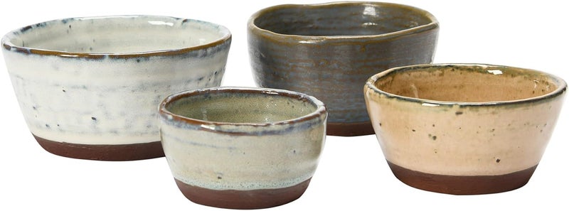 Creative CoOp Stoneware Bowls with Reactive Glaze Finish Set of 4 - Image 3