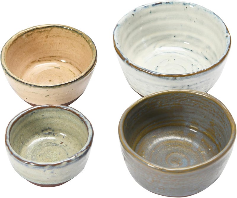 Creative CoOp Stoneware Bowls with Reactive Glaze Finish Set of 4 - Image 5