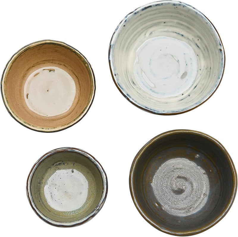 Creative CoOp Stoneware Bowls with Reactive Glaze Finish Set of 4 - Image 4