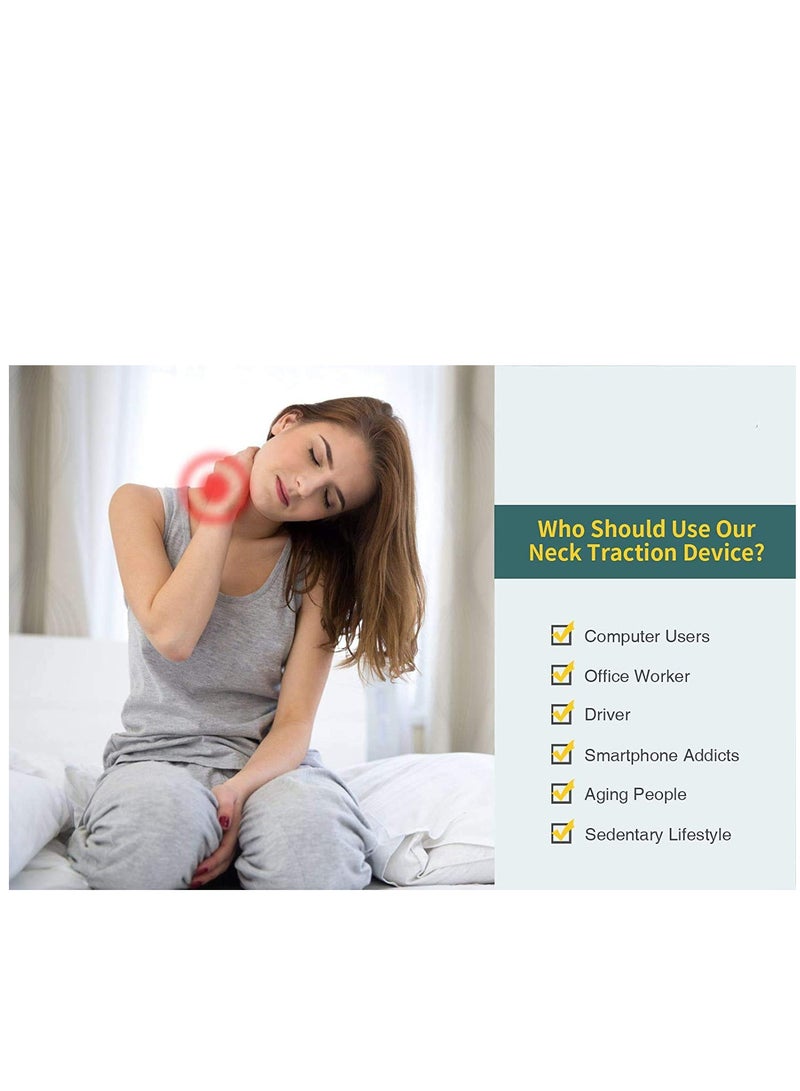 KASTWAVE Cervical Neck Traction Device for Home Use, Portable Over Door Device for Neck Pain Relief, Overhead Traction Stretcher Home Physical Therapy for Arthritis, Disc Bulges and Spinal Decompression, Black - Image 4