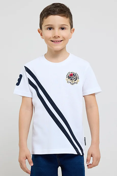أر أند بي Embroidered Polo T-Shirt with Short Sleeves