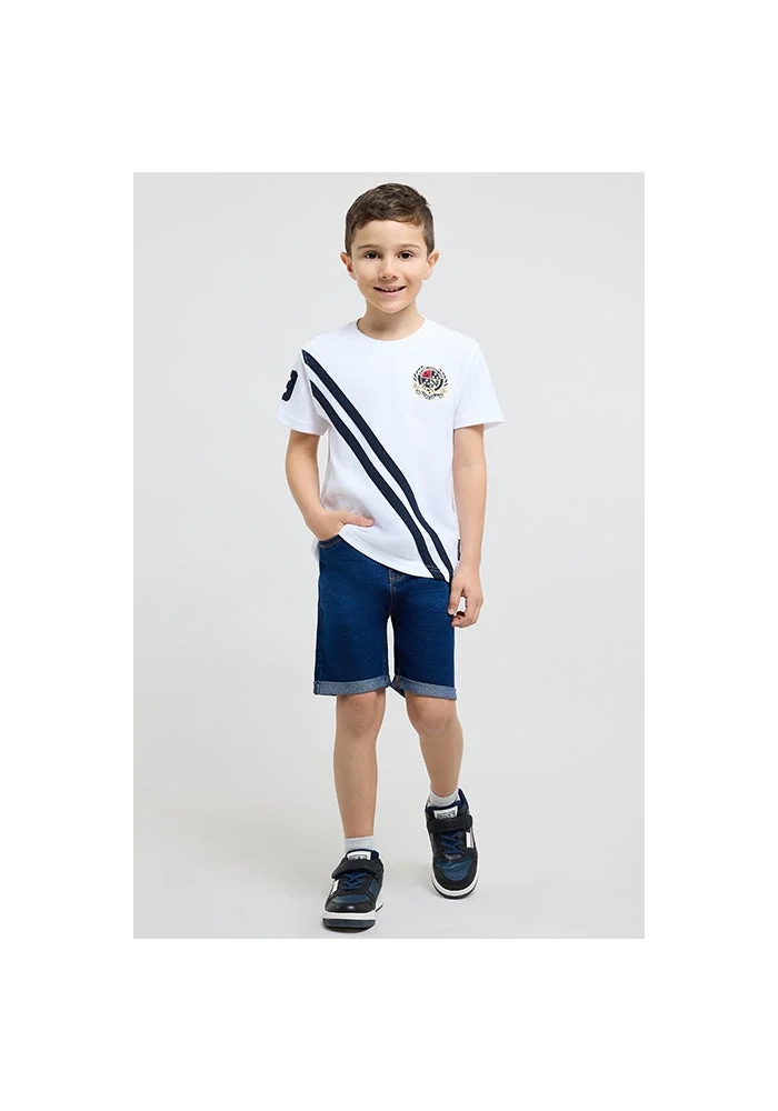 أر أند بي Embroidered Polo T-Shirt with Short Sleeves
