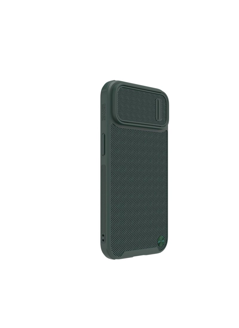 Nillkin Textured S Magnetic Case iPhone 14 Plus Magsafe Case With Camera Cover Green  - Image 3