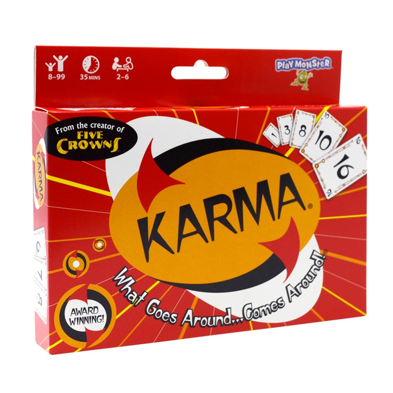 PlayMonster KARMA Card Games for Kids Kids Family Games Night MultiPlayer Screen Free Travel Games Playing Cards What Goes Around Comes Around Ages 8 - Image 2