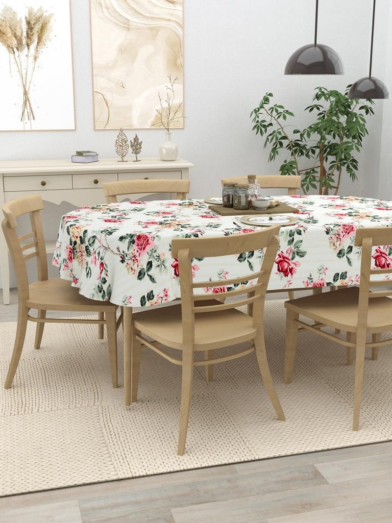 كلاسيكو غطاء طاولة طعام بيضاوي لـ 6 أشخاص من ماركة Clasico؛ مقاسات: 60×90 بوصة؛ المادة: القطن؛ تصميم: Floral Nest - Image 3