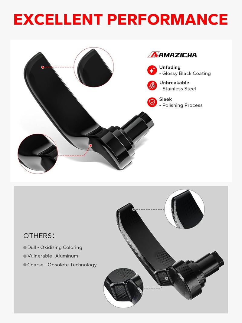 Amazicha Gloss Black Saddlebag Latch Kit - Compatible for Harley Davidson Touring Models 2014-2022 - Image 3