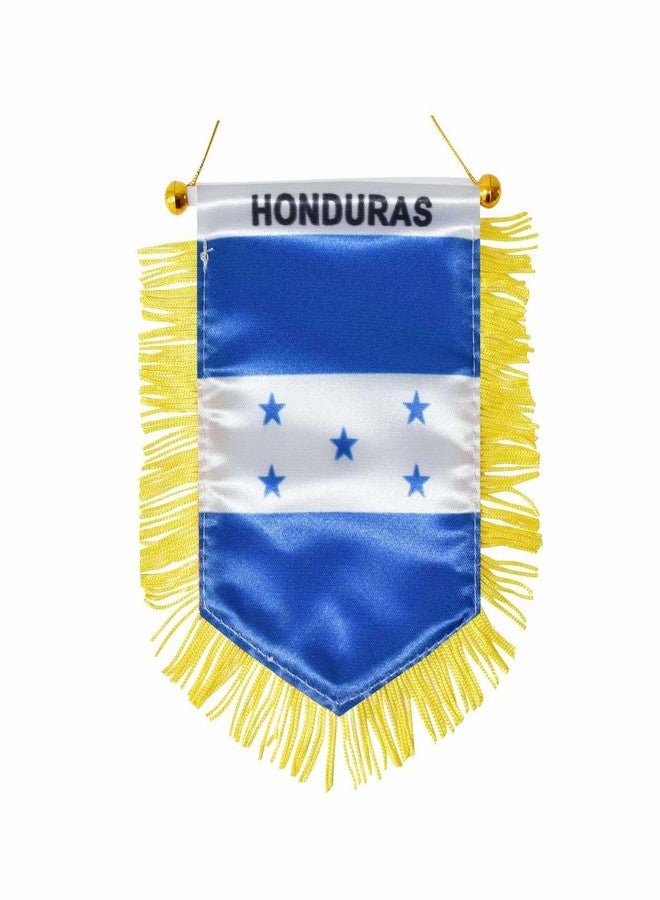 Ckexin Honduras Hanging Flag with Suction Cup Double Sided Mini 4x6 Inch Honduran Banner Decorations for Car Home Wall Door Window - Image 1