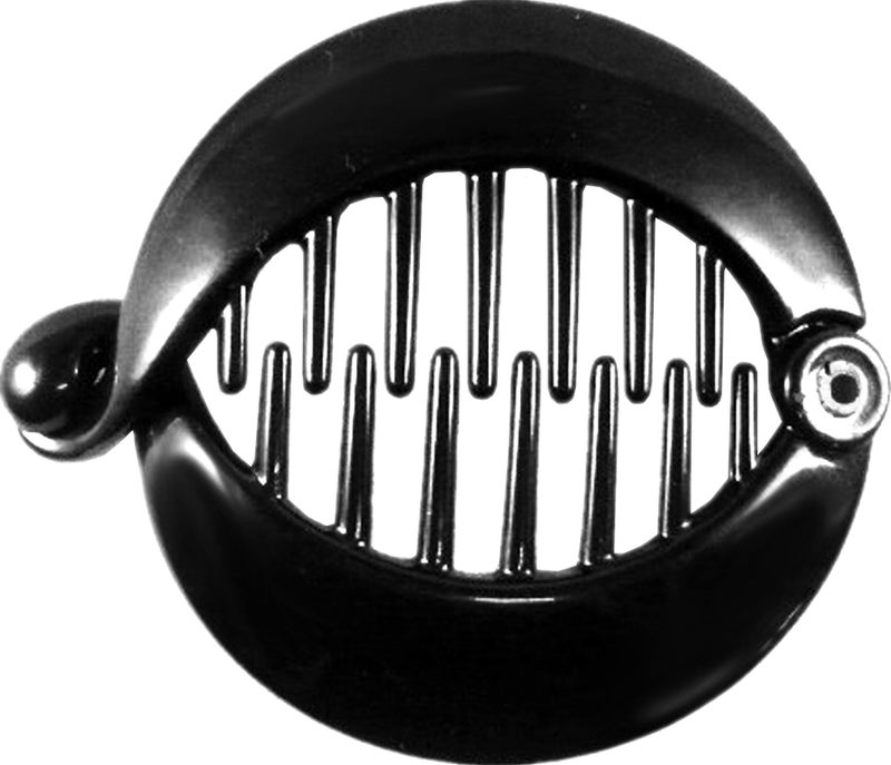 Prettyou 2.5 Inches Effortless Beauty Assorted Side Combs Ponytail Hair Clip Comb Pin Round Banana Clips, Pack of 4 (Black) - Image 2