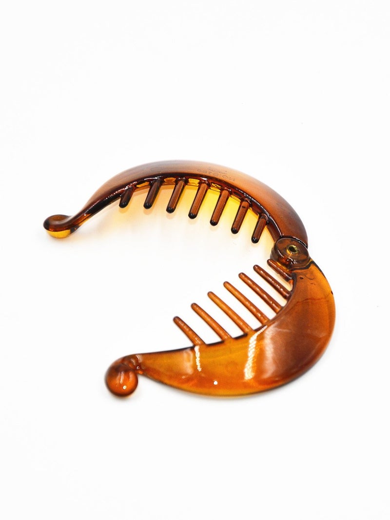 Prettyou 2.5 Inches Effortless Beauty Assorted Side Combs Ponytail Hair Clip Comb Pin Round Banana Clips, Pack of 4 (Black) - Image 4