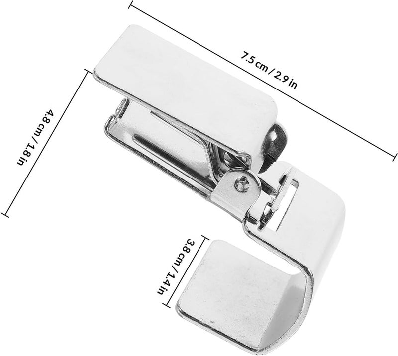 Garneck 6pcs Stainless Steel Rug Clips Carpet Quilt Clamps Tapestry Holder for Hanging Rugs and Curtains Silver Carpet Display Clamps for Home Décor - Image 2