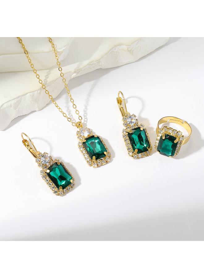 Europe And The United States Necklace Suit Earrings Jewelry Suit Banquet Dress Chain Fashion Joker Bridal Jewelry