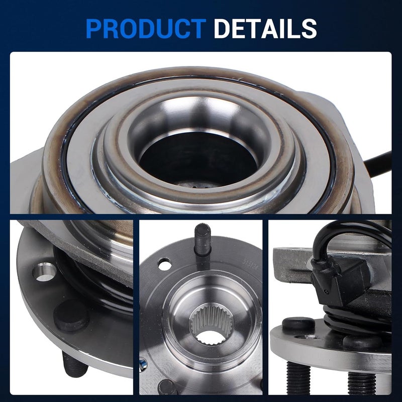 Autoround Front Wheel Hub and Bearing Assembly 513124 for 4x4 Chevy Blazer/S10, GMC Jimmy/Sonoma, Oldsmobile Bravada, Isuzu Hombre - Image 4