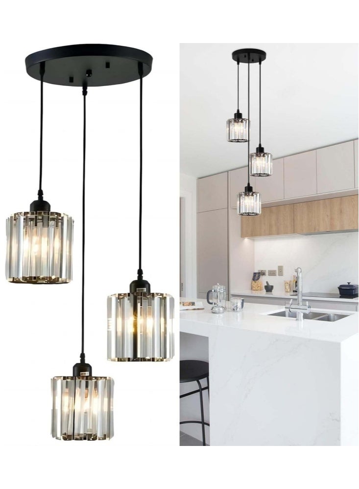 جيجيرو ثريات كريستالية معلقة، ثريات كريستالية حديثة، تركيبات إضاءة سقفية لغرفة المعيشة، غرفة النوم، المطبخ - Image 1