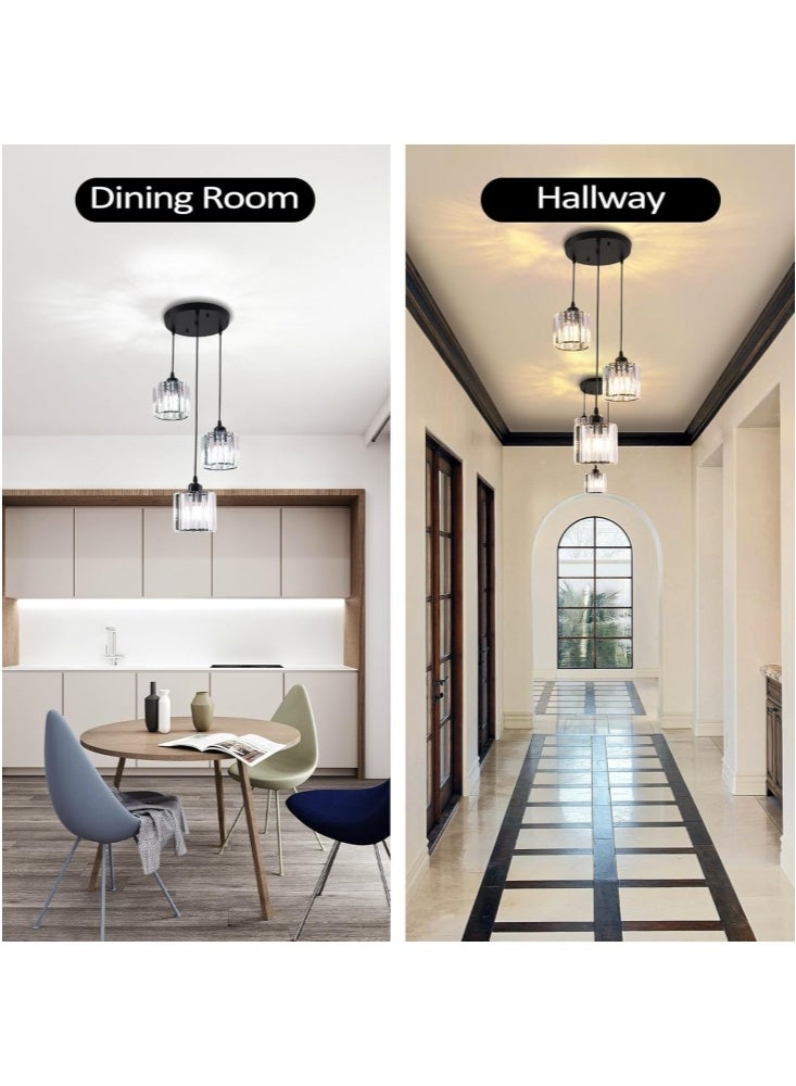 جيجيرو ثريات كريستالية معلقة، ثريات كريستالية حديثة، تركيبات إضاءة سقفية لغرفة المعيشة، غرفة النوم، المطبخ - Image 2