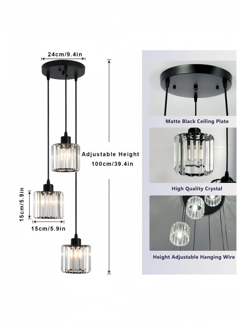 جيجيرو ثريات كريستالية معلقة، ثريات كريستالية حديثة، تركيبات إضاءة سقفية لغرفة المعيشة، غرفة النوم، المطبخ - Image 4