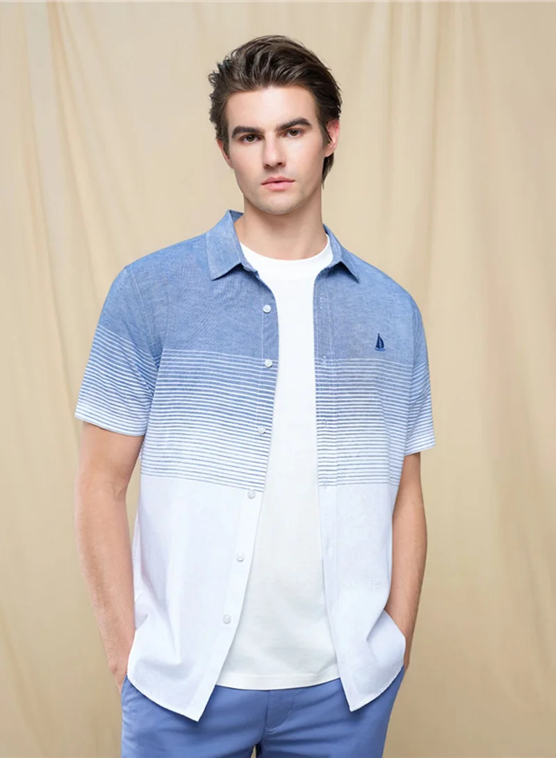 Men's Slim Linen Lyocell Signature Shirt