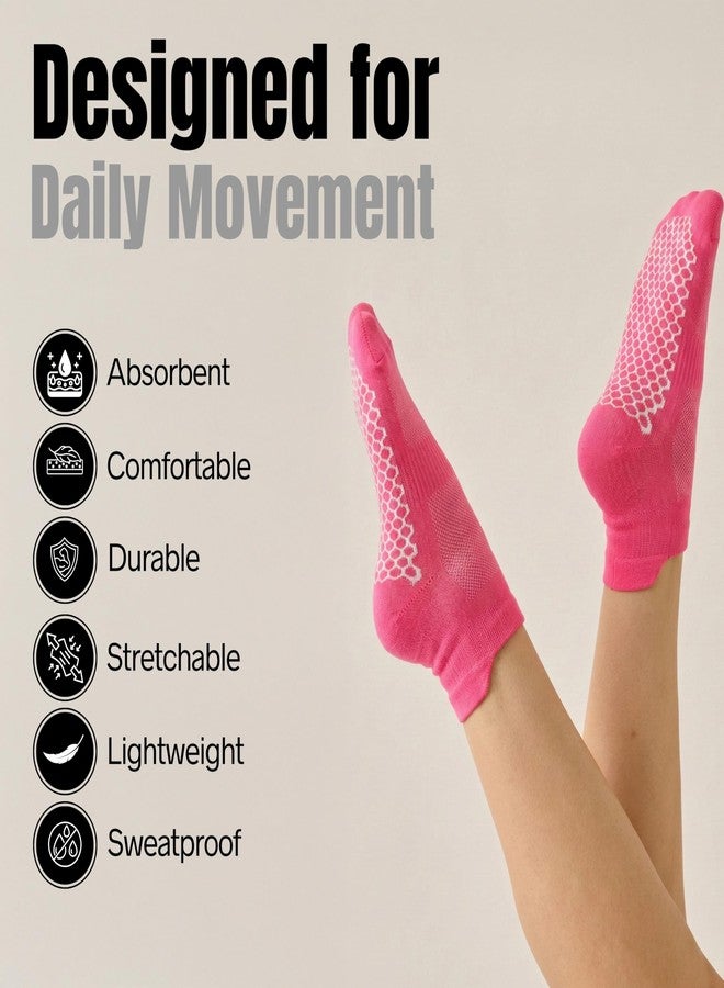 BADOWL Align Yoga Sports Socks for Men & Women | Non-Slip Anti Skid Grip | Cushioned Cotton Comfort | Ideal for Yoga Gym Exercise Walking (3) - Image 5