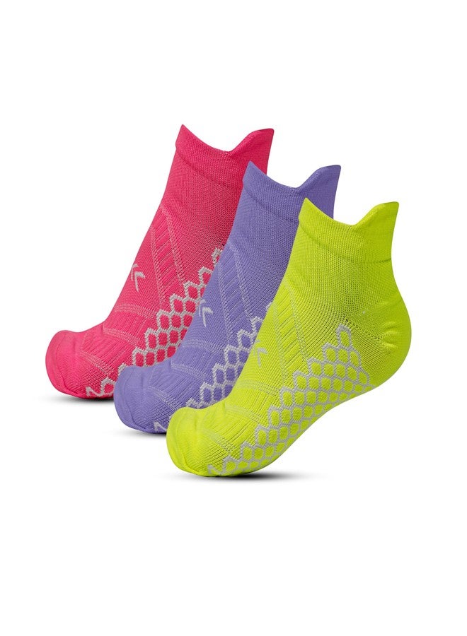 BADOWL Align Yoga Sports Socks for Men & Women | Non-Slip Anti Skid Grip | Cushioned Cotton Comfort | Ideal for Yoga Gym Exercise Walking (3) - Image 1