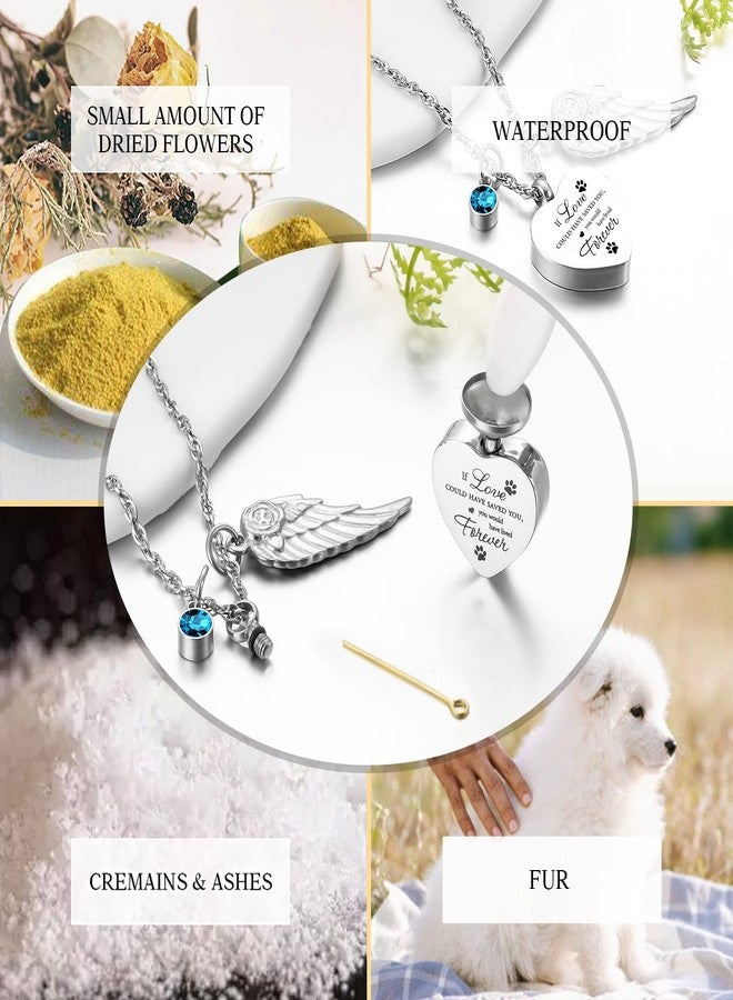 XIUDA Heart Cremation Jewelry for Ashes Urn Necklace with Birthstones Ash Necklace Memorial Cremation Necklace - Image 5