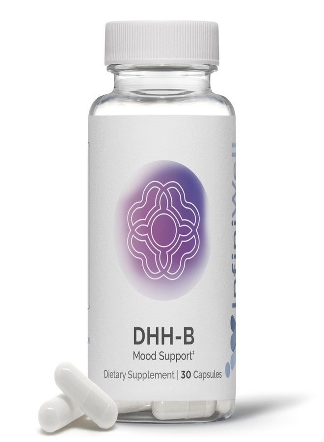 InfiniWell DHH-B Mood Support Supplement - 20x More Potent Than Standard Magnolia Bark Extract - Promote Relaxation, Calm, Cognitive Clarity & a Healthy REM Sleep Cycle (30 Capsules) - Image 1