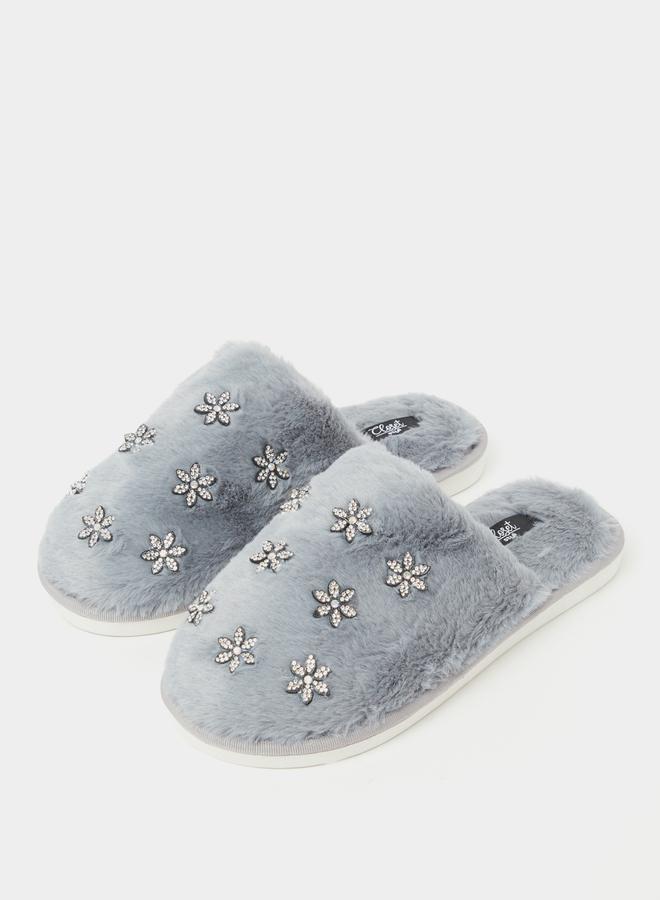 Closet Embellished Detail Padded Bedroom Slippers - Image 4