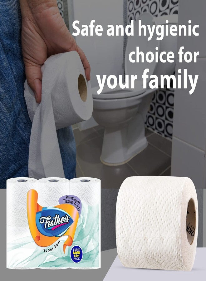 Feather's Smartchoice 2 Ply Toilet Tissue Roll Ultra-soft with 1440 Pulls (6 in1 Saver Pack Tissue Roll in 1 Pack) - Image 5