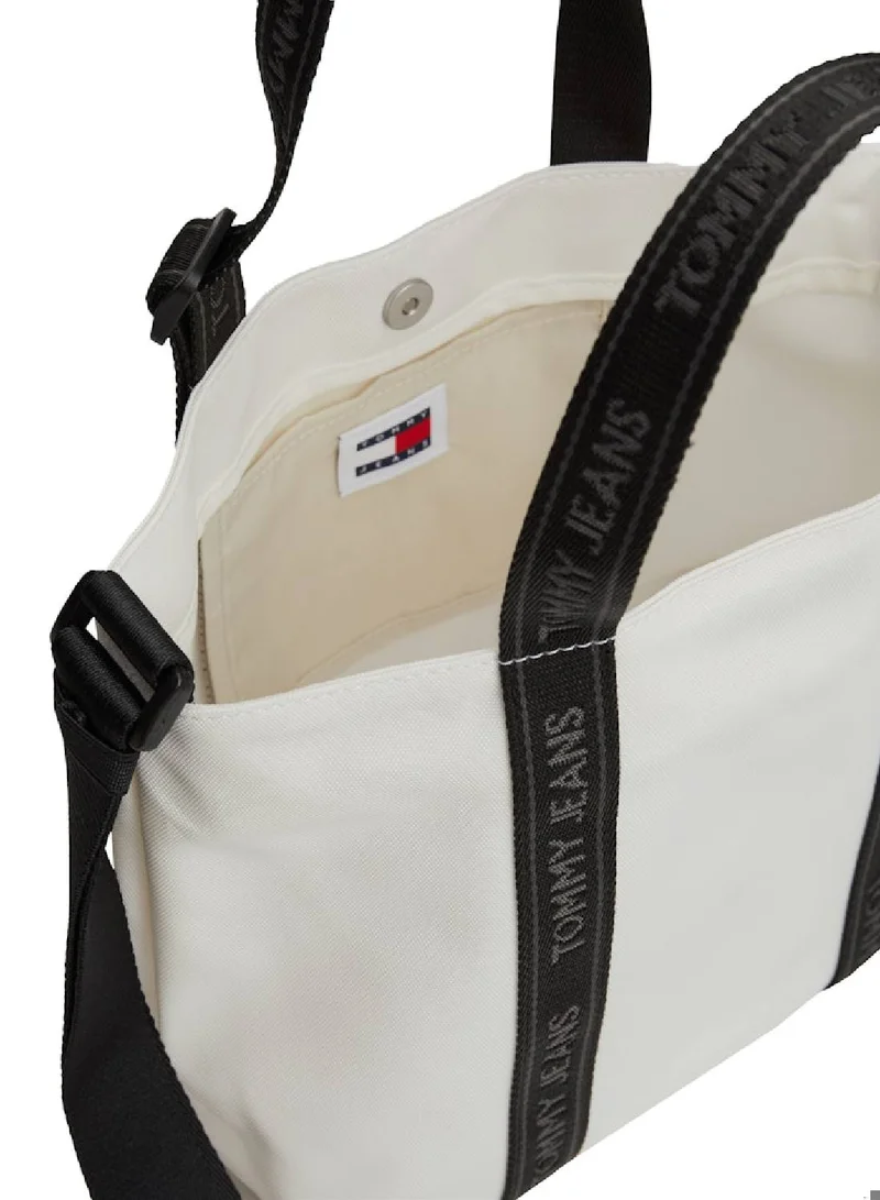 TOMMY JEANS Women's Essential Daily Mini Tote Bag - Polyester, White