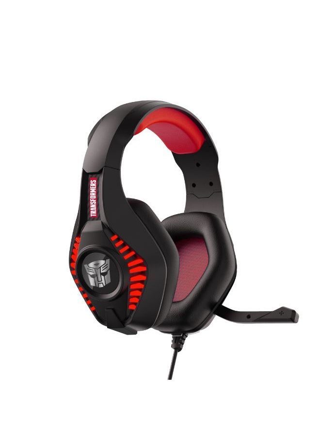 OTL TRANSFORMERS PRO G5 GAMING HEADPHONE | Over-Ear Wired Stereo Gamer Headphone w/ RGB LED Effect, Retractable Mic, works with  XBox, PS5/PS4, 2Ds XL, Nintendo Switch, iPads & Tablets w/ 3.5mm Port