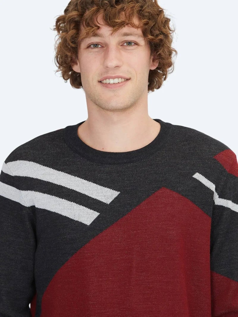 كيب سويت شيرت أحمر محبوك - Image 4